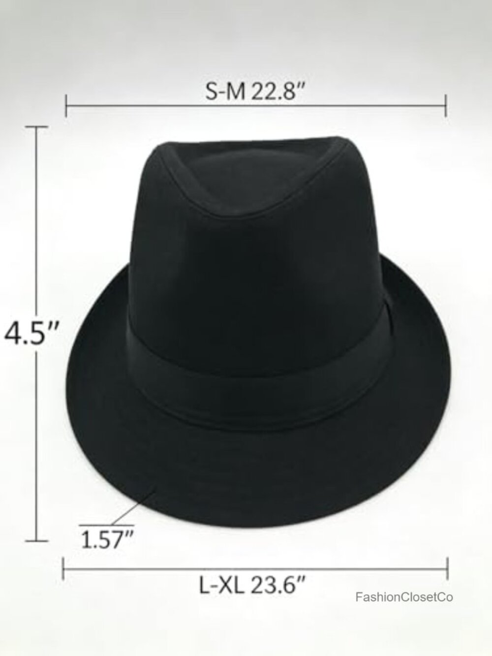 Short Brim Trilby Fedora Hat for Men Women Vintage Gatsby - Picture 3 of 4